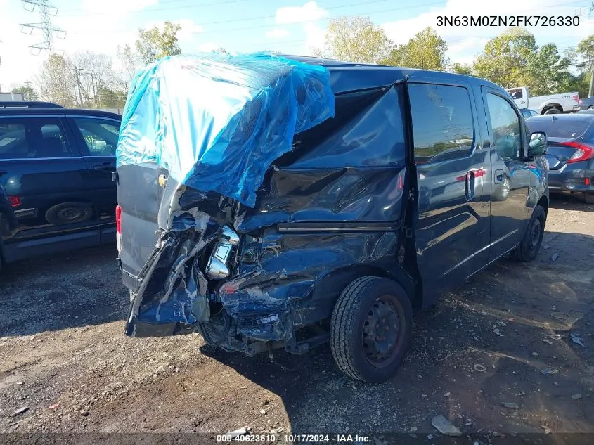 2015 Chevrolet City Express Lt VIN: 3N63M0ZN2FK726330 Lot: 40623510