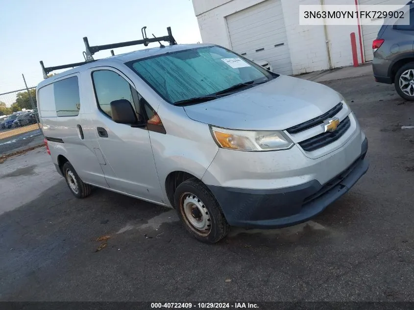 2015 Chevrolet City Express 1Ls VIN: 3N63M0YN1FK729902 Lot: 40722409