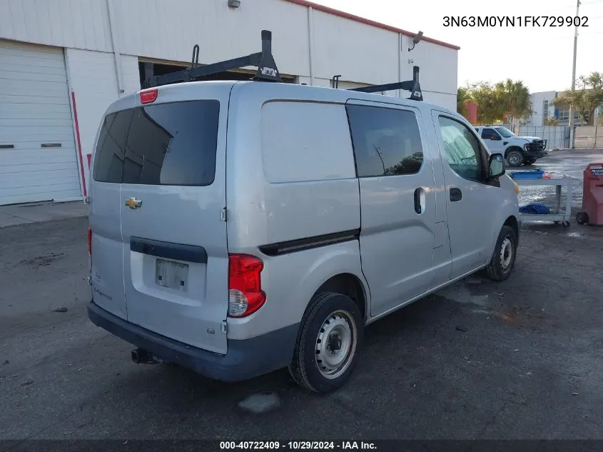 2015 Chevrolet City Express 1Ls VIN: 3N63M0YN1FK729902 Lot: 40722409