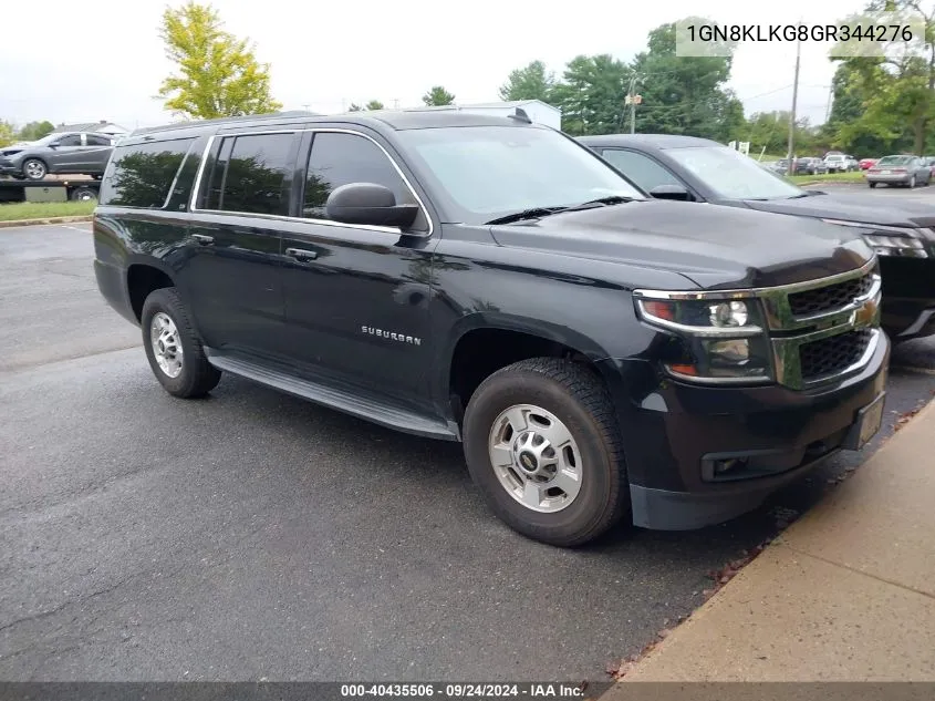 1GN8KLKG8GR344276 2016 Chevrolet Suburban 3500Hd Ls