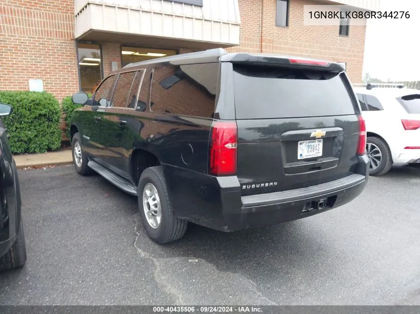 1GN8KLKG8GR344276 2016 Chevrolet Suburban 3500Hd Ls