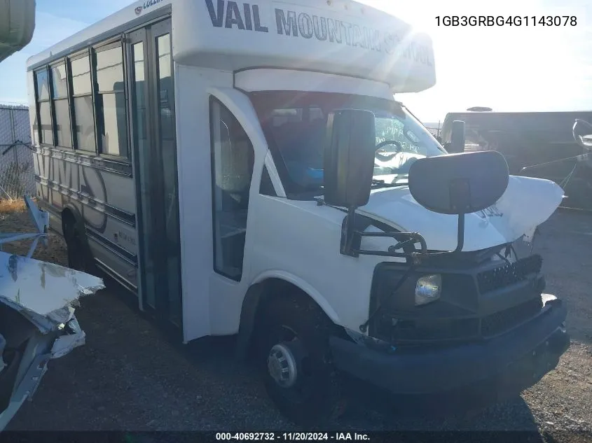 2016 Chevrolet Express Cutaway 3500 VIN: 1GB3GRBG4G1143078 Lot: 40692732