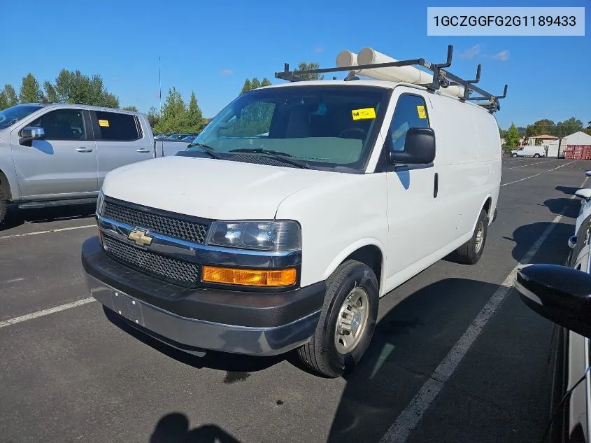 2016 Chevrolet Express 3500 Work Van VIN: 1GCZGGFG2G1189433 Lot: 40739362