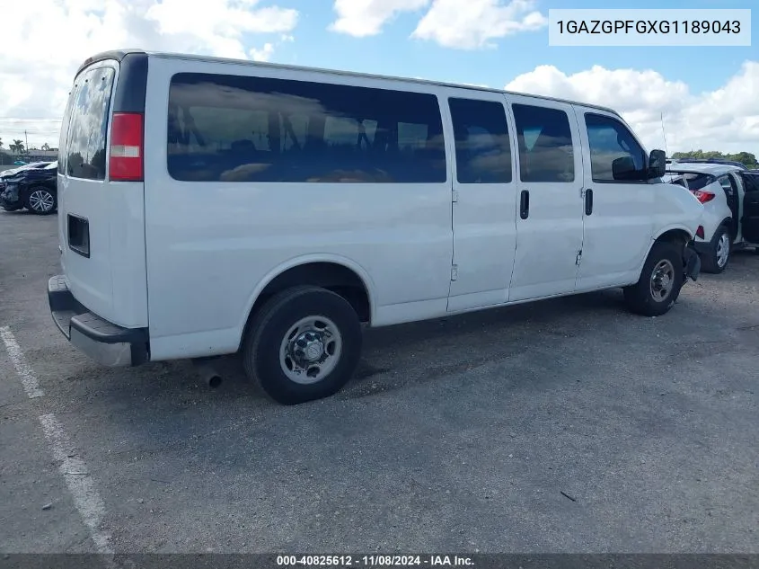 2016 Chevrolet Express 3500 Lt VIN: 1GAZGPFGXG1189043 Lot: 40825612