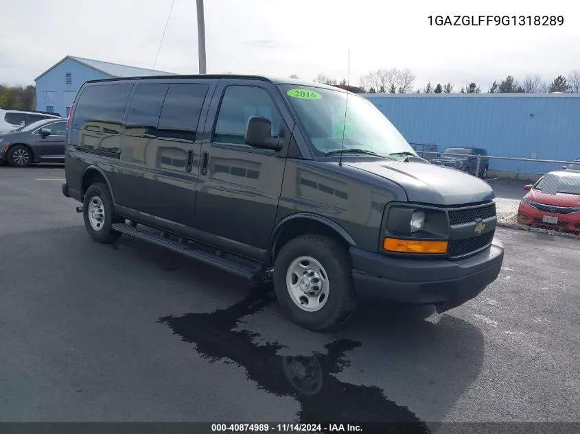 2016 Chevrolet Express 3500 Ls VIN: 1GAZGLFF9G1318289 Lot: 40874989