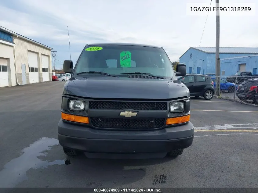 2016 Chevrolet Express 3500 Ls VIN: 1GAZGLFF9G1318289 Lot: 40874989