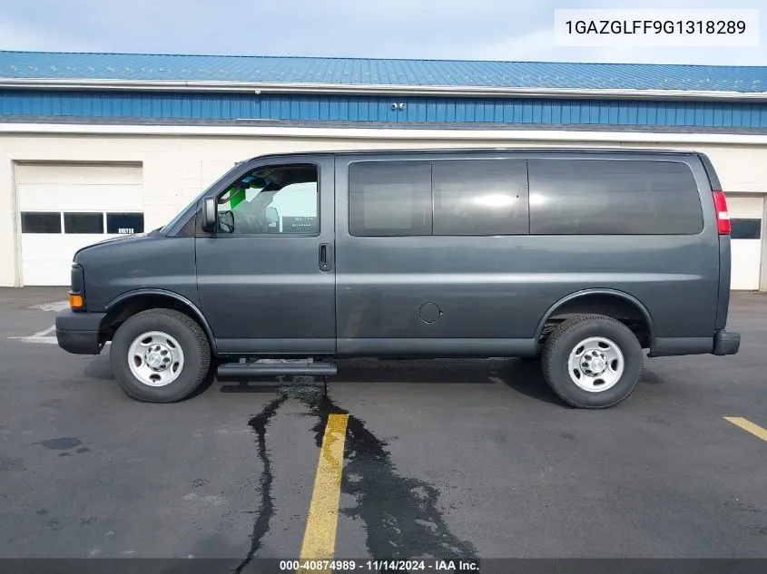 2016 Chevrolet Express 3500 Ls VIN: 1GAZGLFF9G1318289 Lot: 40874989