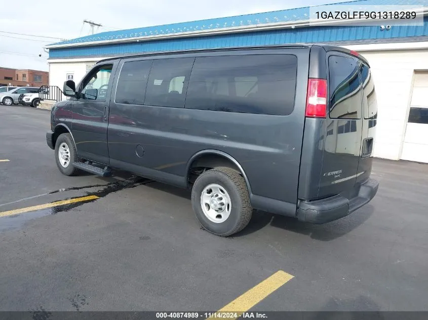 2016 Chevrolet Express 3500 Ls VIN: 1GAZGLFF9G1318289 Lot: 40874989