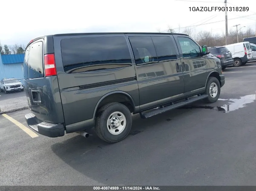 2016 Chevrolet Express 3500 Ls VIN: 1GAZGLFF9G1318289 Lot: 40874989