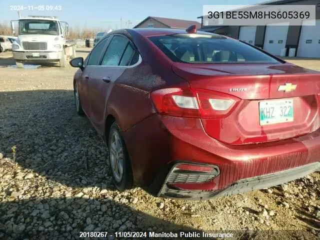 2017 Chevrolet Cruze Lt Turbo VIN: 3G1BE5SM8HS605369 Lot: 20180267