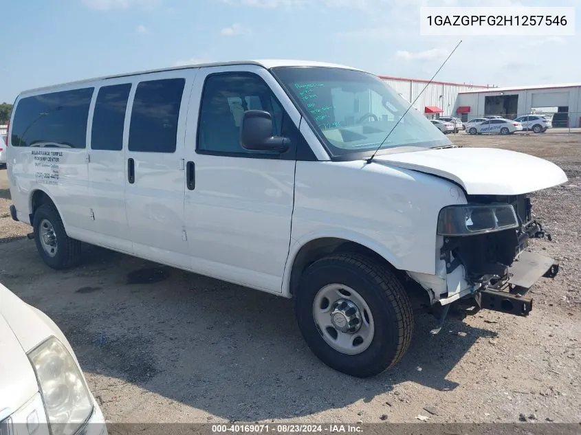 2017 Chevrolet Express 3500 Lt VIN: 1GAZGPFG2H1257546 Lot: 40169071