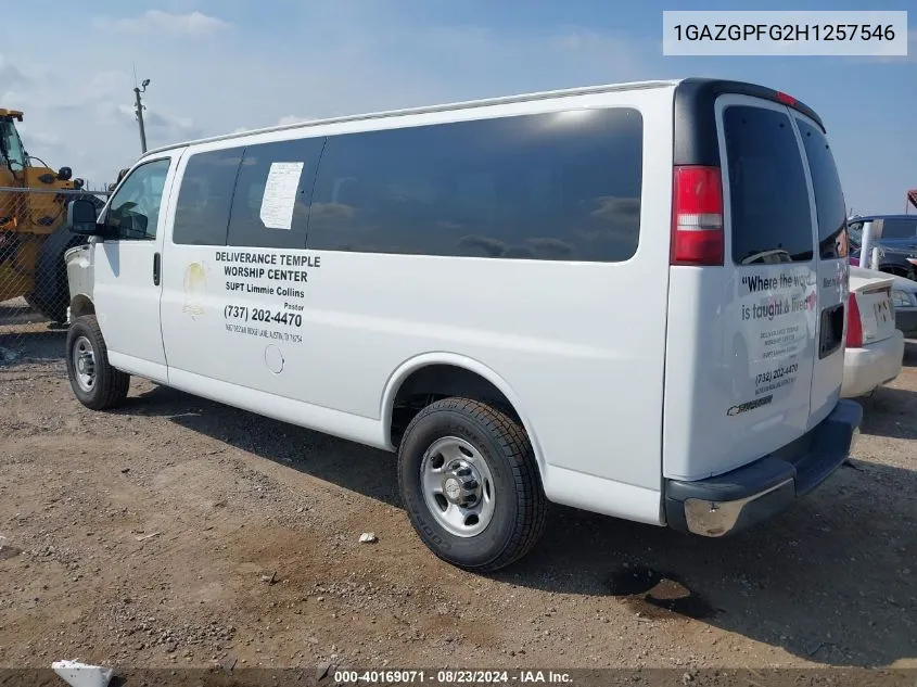 1GAZGPFG2H1257546 2017 Chevrolet Express 3500 Lt