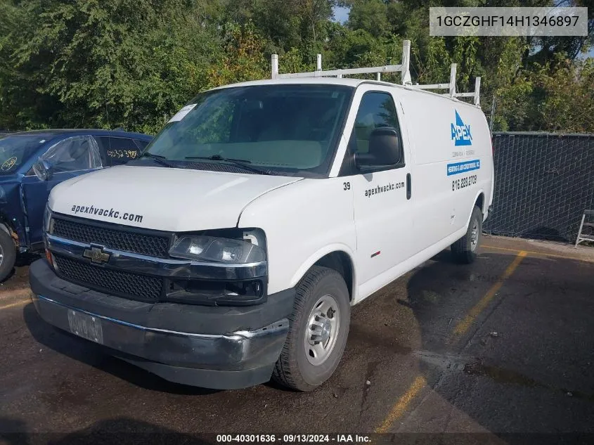 1GCZGHF14H1346897 2017 Chevrolet Express 3500 Work Van