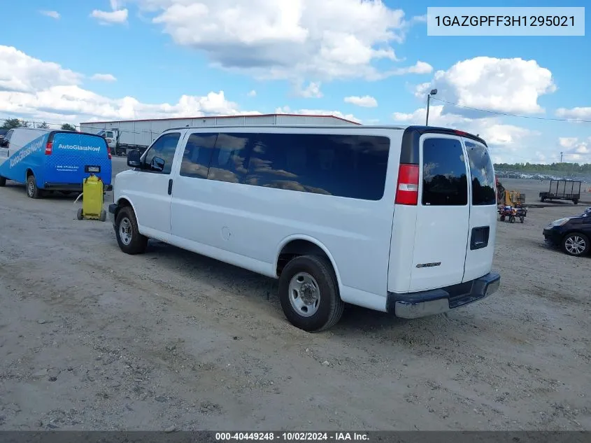 2017 Chevrolet Express 3500 Lt VIN: 1GAZGPFF3H1295021 Lot: 40449248