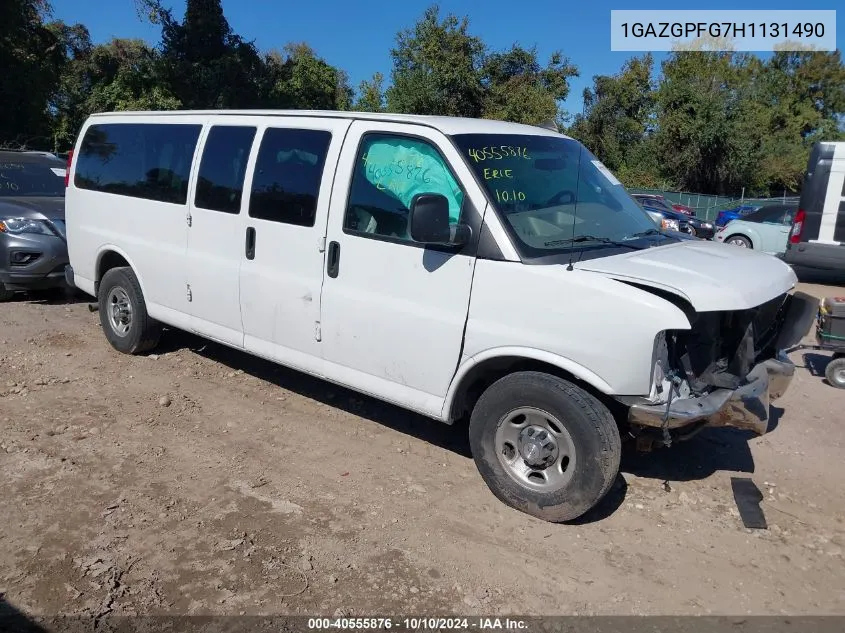 2017 Chevrolet Express 3500 Lt VIN: 1GAZGPFG7H1131490 Lot: 40555876