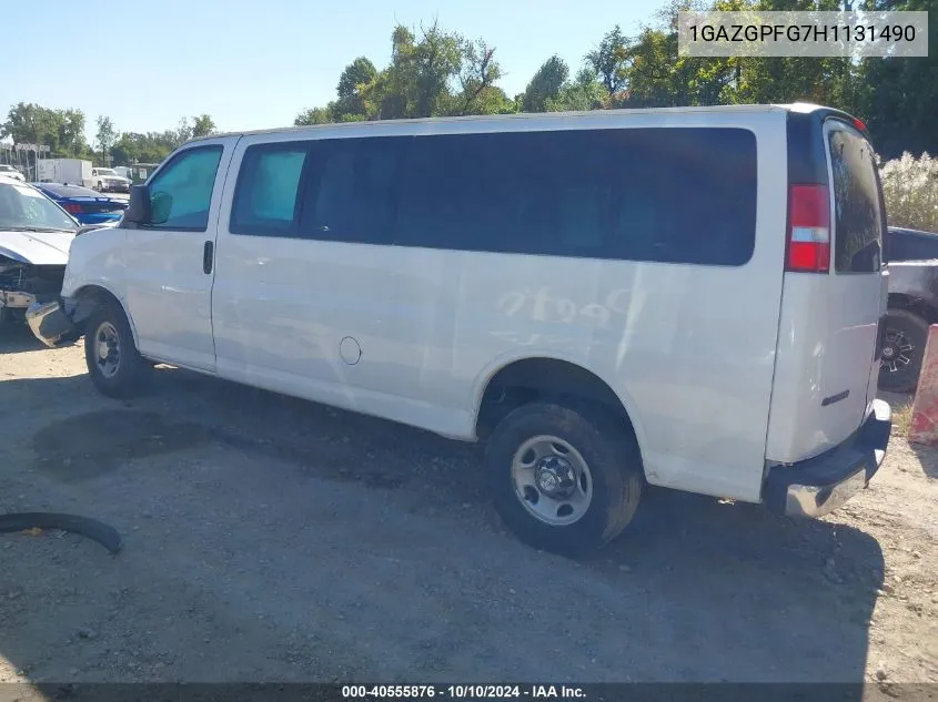 2017 Chevrolet Express 3500 Lt VIN: 1GAZGPFG7H1131490 Lot: 40555876