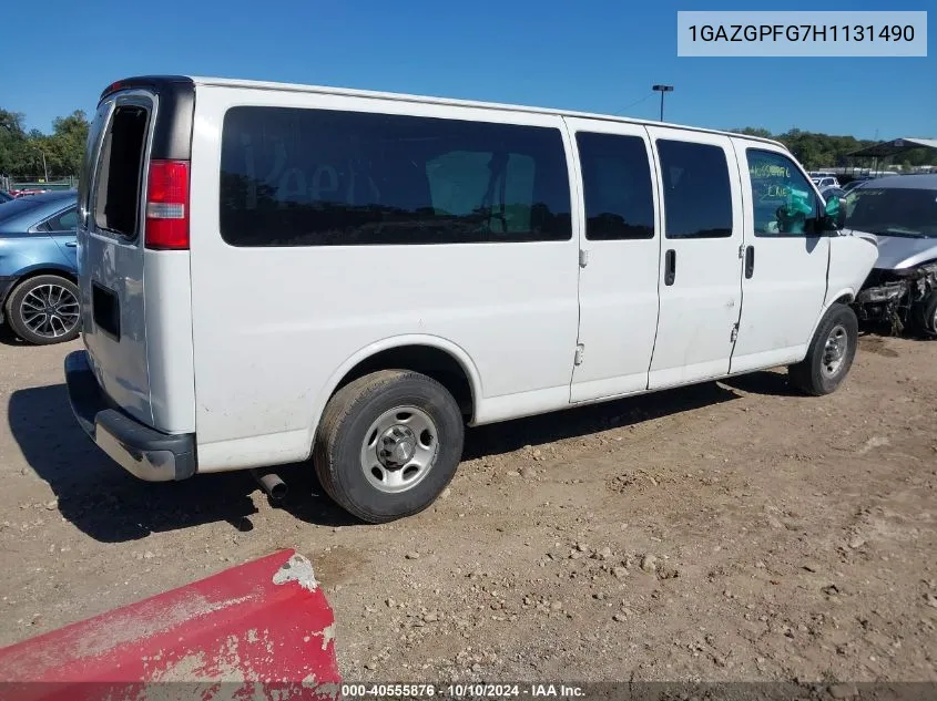 2017 Chevrolet Express 3500 Lt VIN: 1GAZGPFG7H1131490 Lot: 40555876