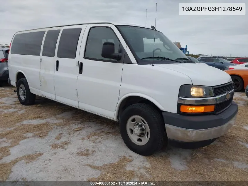 2017 Chevrolet Express 3500 Lt VIN: 1GAZGPFG3H1278549 Lot: 40638152