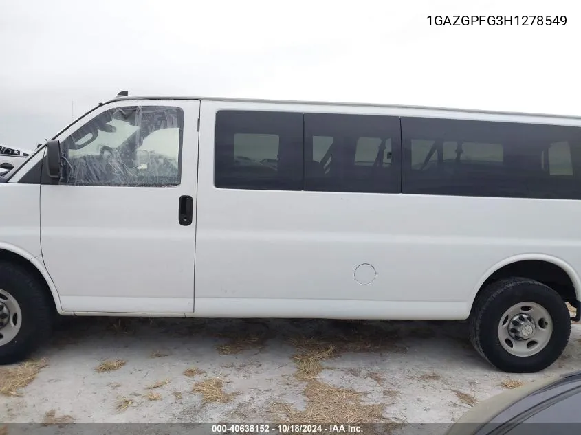 1GAZGPFG3H1278549 2017 Chevrolet Express 3500 Lt