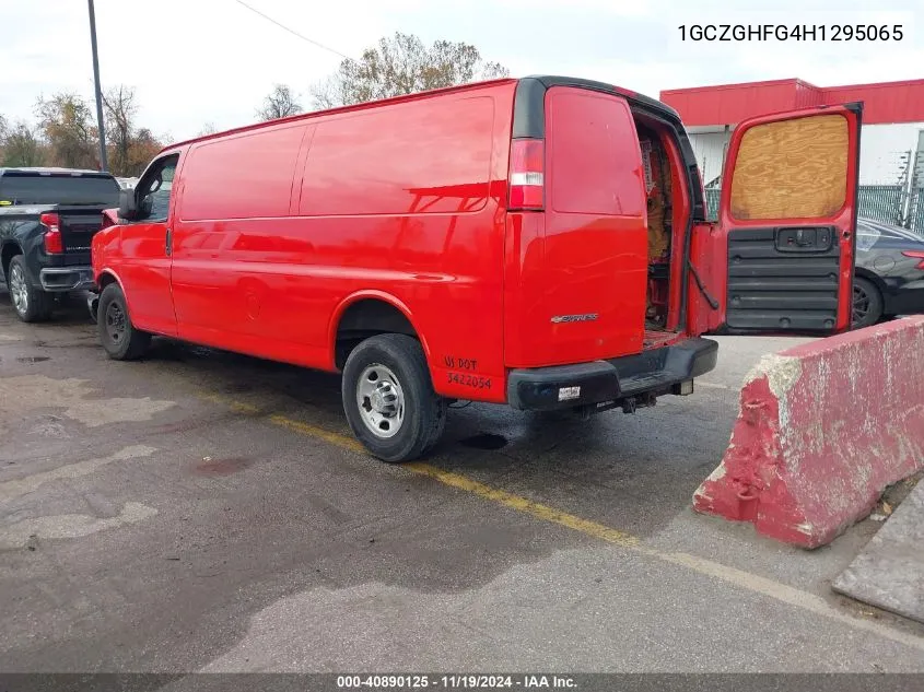 2017 Chevrolet Express 3500 Work Van VIN: 1GCZGHFG4H1295065 Lot: 40890125