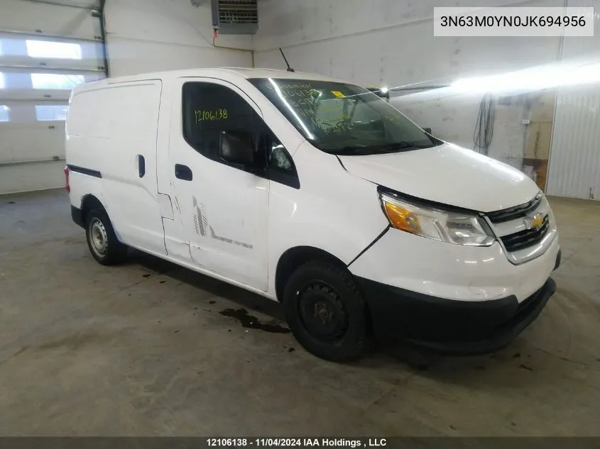 2018 Chevrolet City Express VIN: 3N63M0YN0JK694956 Lot: 12106138