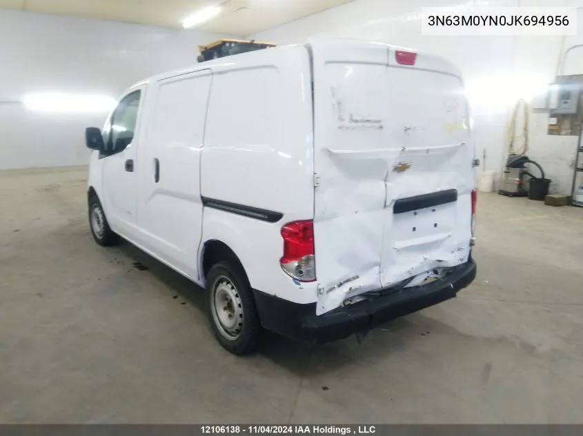 2018 Chevrolet City Express VIN: 3N63M0YN0JK694956 Lot: 12106138