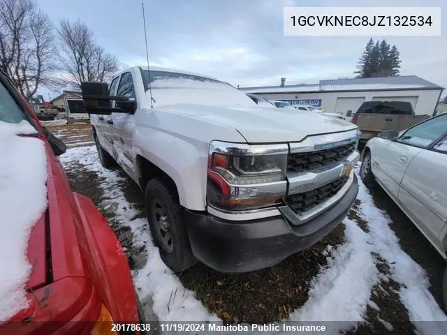 2018 Chevrolet Silverado 1500 Wt Double Cab VIN: 1GCVKNEC8JZ132534 Lot: 20178638