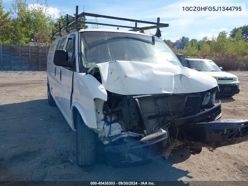 2018 Chevrolet Express 3500 Work Van VIN: 1GCZGHFG5J1344795 Lot: 40438303