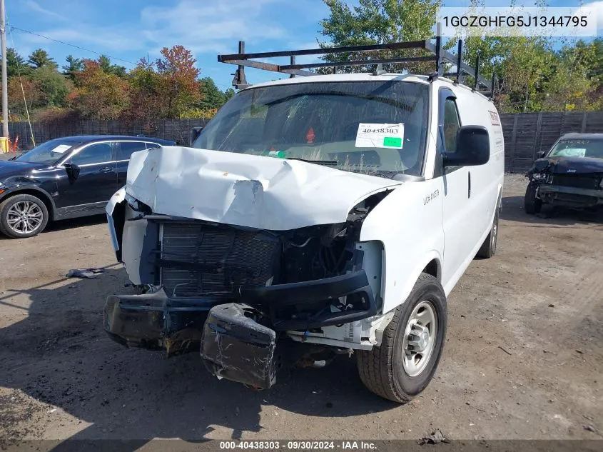 1GCZGHFG5J1344795 2018 Chevrolet Express 3500 Work Van