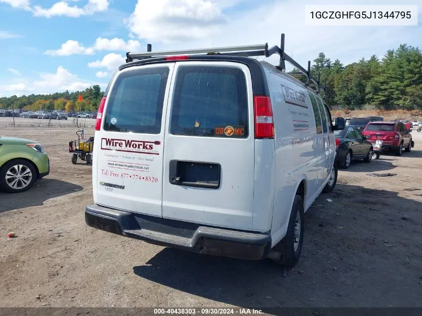 1GCZGHFG5J1344795 2018 Chevrolet Express 3500 Work Van