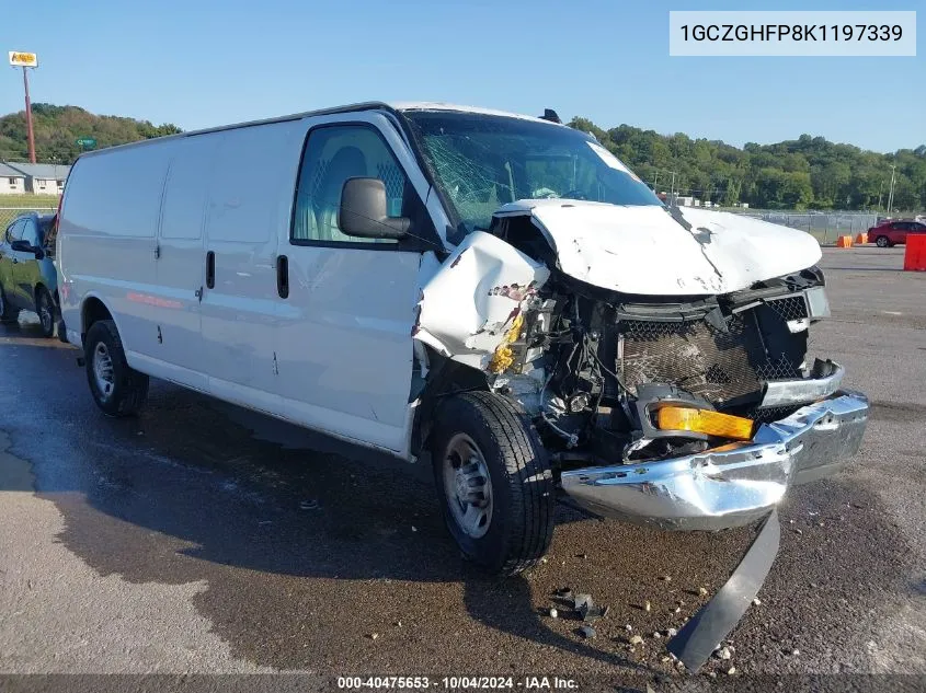 2019 Chevrolet Express 3500 Work Van VIN: 1GCZGHFP8K1197339 Lot: 40475653