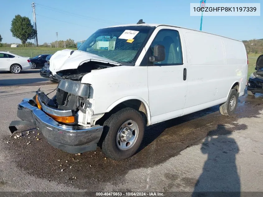 2019 Chevrolet Express 3500 Work Van VIN: 1GCZGHFP8K1197339 Lot: 40475653