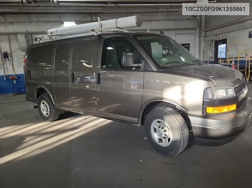 2019 Chevrolet Express 3500 Work Van VIN: 1GCZGGFG9K1355861 Lot: 40823773