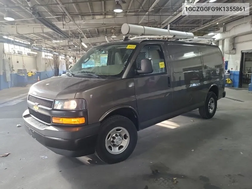 2019 Chevrolet Express 3500 Work Van VIN: 1GCZGGFG9K1355861 Lot: 40823773