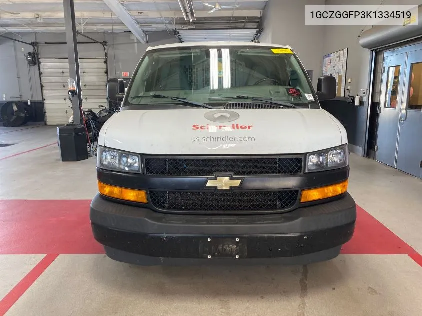 2019 Chevrolet Express 3500 Work Van VIN: 1GCZGGFP3K1334519 Lot: 40874599