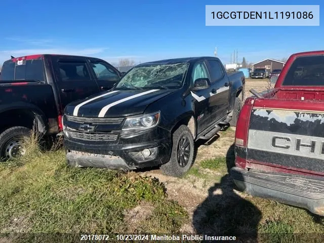 2020 Chevrolet Colorado Z71 Crew Cab VIN: 1GCGTDEN1L1191086 Lot: 20178072