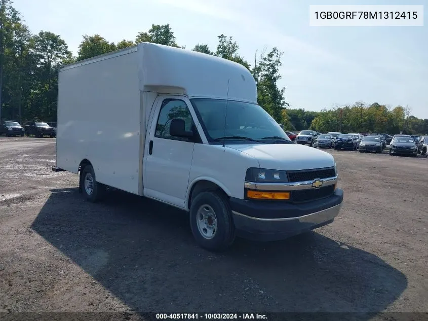 2021 Chevrolet Express Cutaway Work Van VIN: 1GB0GRF78M1312415 Lot: 40517841