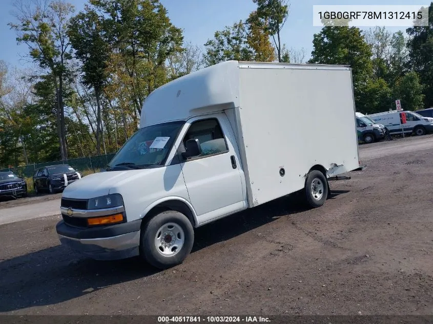 2021 Chevrolet Express Cutaway Work Van VIN: 1GB0GRF78M1312415 Lot: 40517841