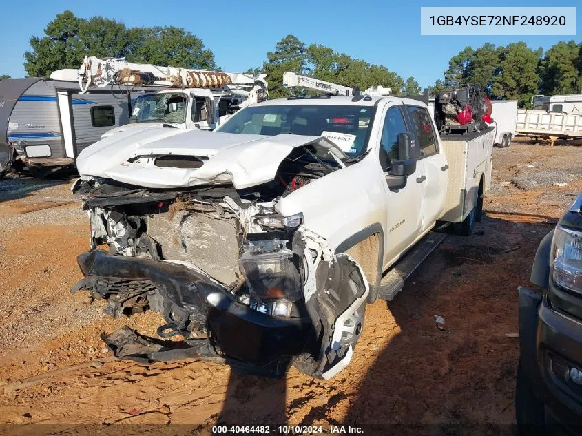 1GB4YSE72NF248920 2022 Chevrolet Silverado 3500Hd Chassis Work Truck