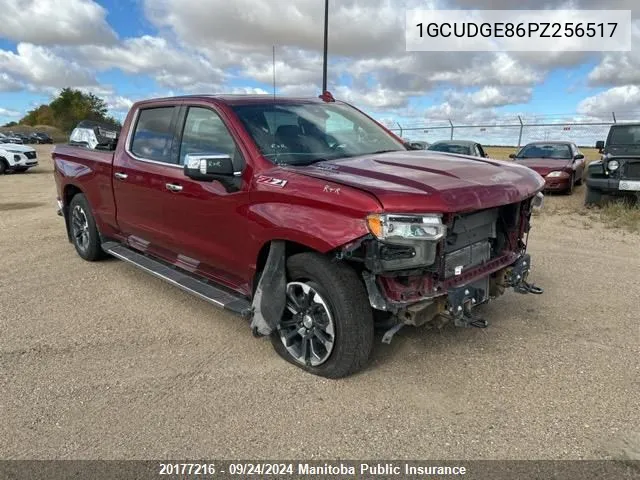 2023 Chevrolet Silverado 1500 Ltz Crew Cab VIN: 1GCUDGE86PZ256517 Lot: 20177216