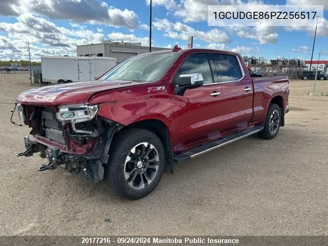 2023 Chevrolet Silverado 1500 Ltz Crew Cab VIN: 1GCUDGE86PZ256517 Lot: 20177216