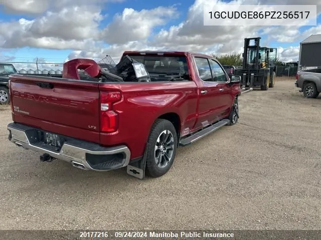 2023 Chevrolet Silverado 1500 Ltz Crew Cab VIN: 1GCUDGE86PZ256517 Lot: 20177216