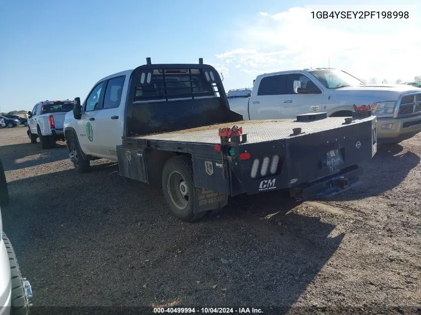 1GB4YSEY2PF198998 2023 Chevrolet Silverado 3500Hd Chassis Work Truck