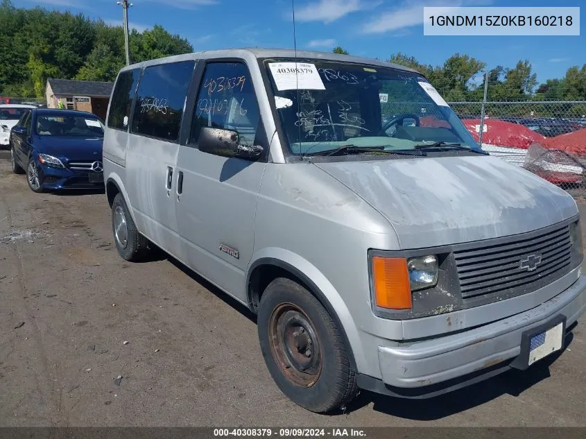 1GNDM15Z0KB160218 1989 Chevrolet Astro