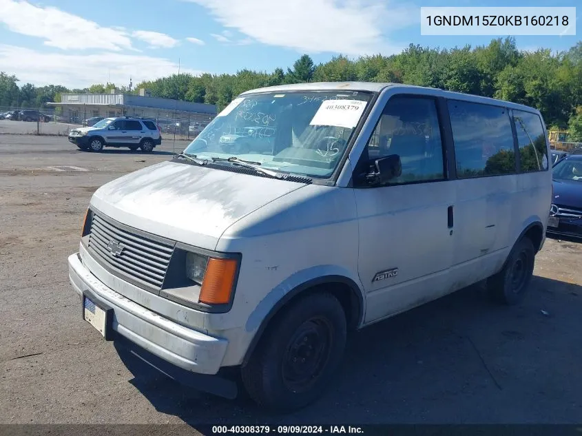 1GNDM15Z0KB160218 1989 Chevrolet Astro