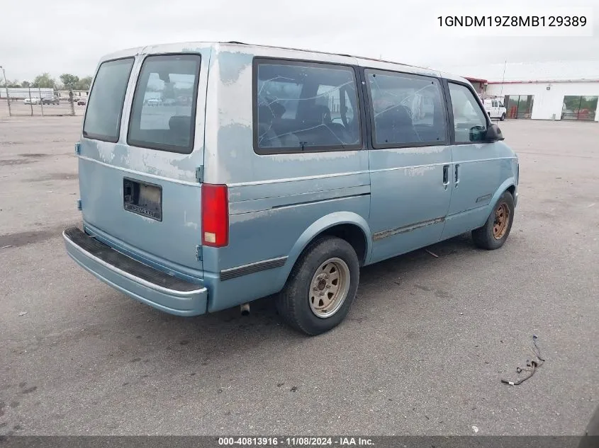 1991 Chevrolet Astro VIN: 1GNDM19Z8MB129389 Lot: 40813916