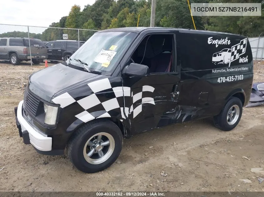 1992 Chevrolet Astro VIN: 1GCDM15Z7NB216491 Lot: 40332162