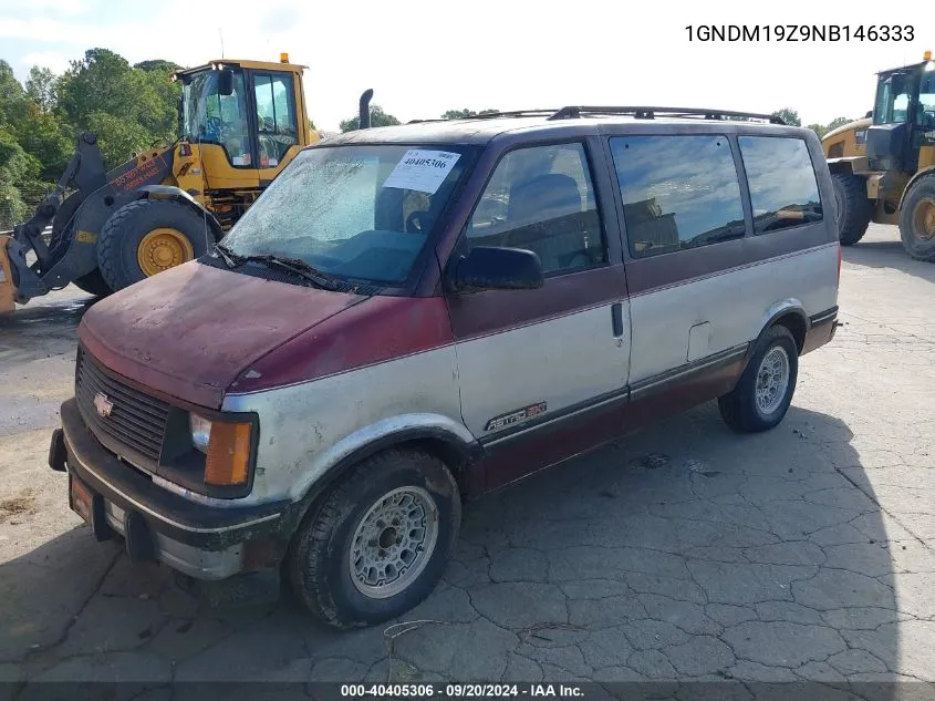 1992 Chevrolet Astro VIN: 1GNDM19Z9NB146333 Lot: 40405306