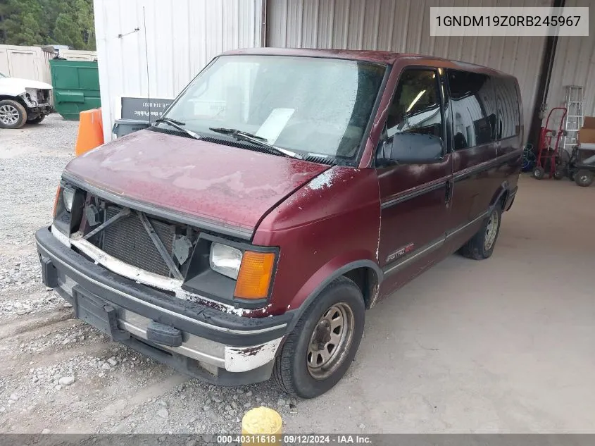 1994 Chevrolet Astro VIN: 1GNDM19Z0RB245967 Lot: 40311618