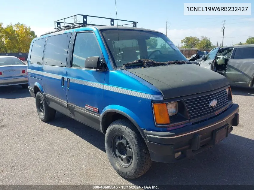 1994 Chevrolet Astro VIN: 1GNEL19W6RB232427 Lot: 40605545